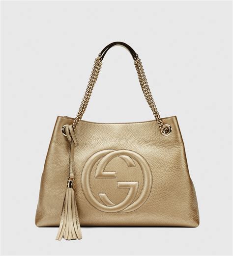 gucci soho shoulder bag metallic|gucci soho shoulder bag price.